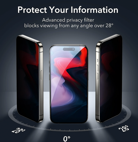 Privacy Anti Spy Tempered Glass Screen Protector for iPhone 15 14 13 12 11 Pro Max Without Retail Package
