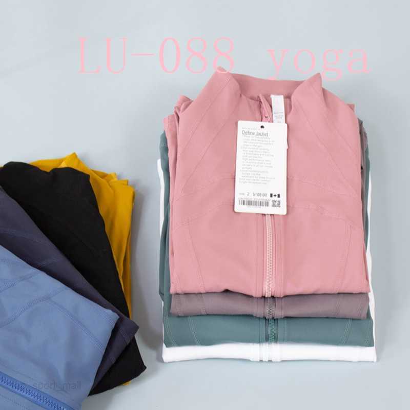 Women Yoga Jacket Clothes Top Slim Yogas Running Fitness Zipper Jackets Stand Collar Slim Fit Long Sleeve Sports Training Quick Dry good Slim Clothe
