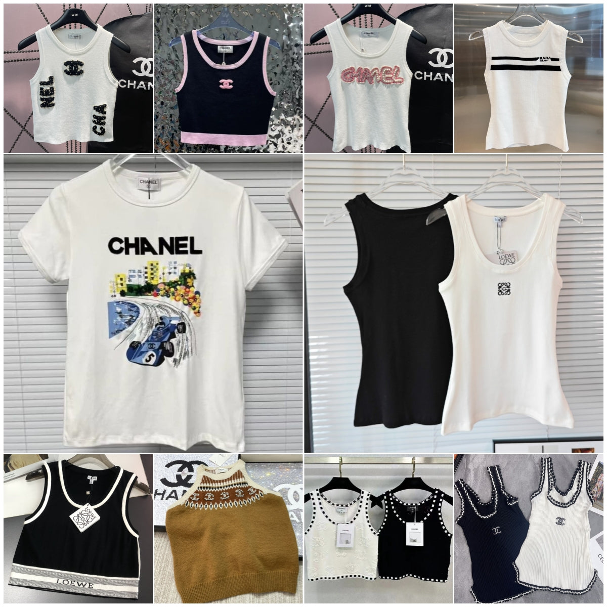 New Fashion Clothing Dupe Chanel Vest Fashion YSl GG Designer Knitting Vest For Women