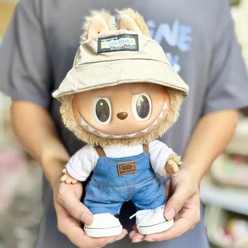 38cm Mini Plush DollS Clothes Outfit Accessories For Korea Kpop Exo Labubu Idol Big Haruno set Clothing Gift 241126