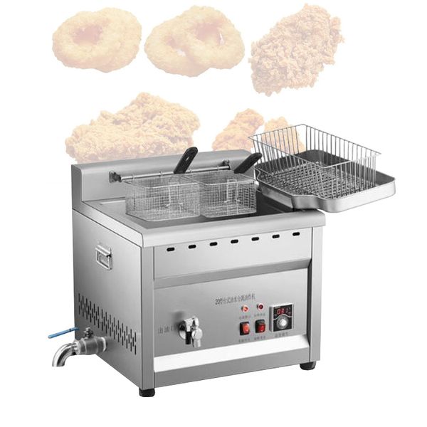 Fish And Chips Fryer Machine Commercial Electric Fryer Oil-water Separation Gas Fryer Fried Snack Equipment