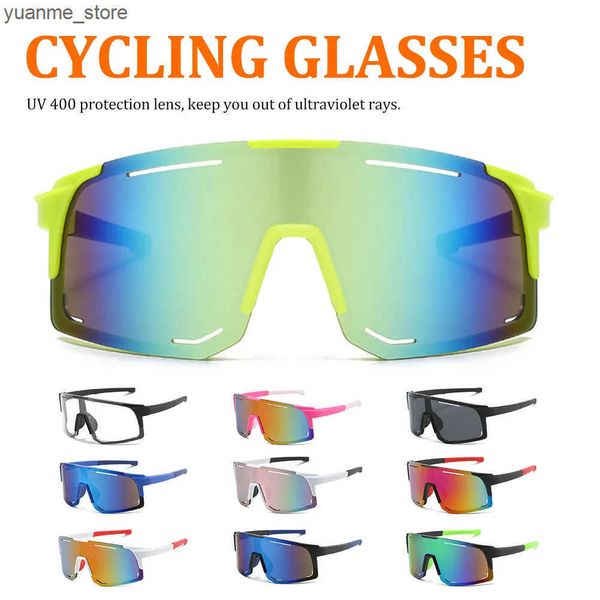 Outdoor Eyewear Polarized Sports Sunglasses Men Women Anti-UV Outdoor Sports Sunglass Multi-colored Lenses Road Cycling Windproof Goggles J2