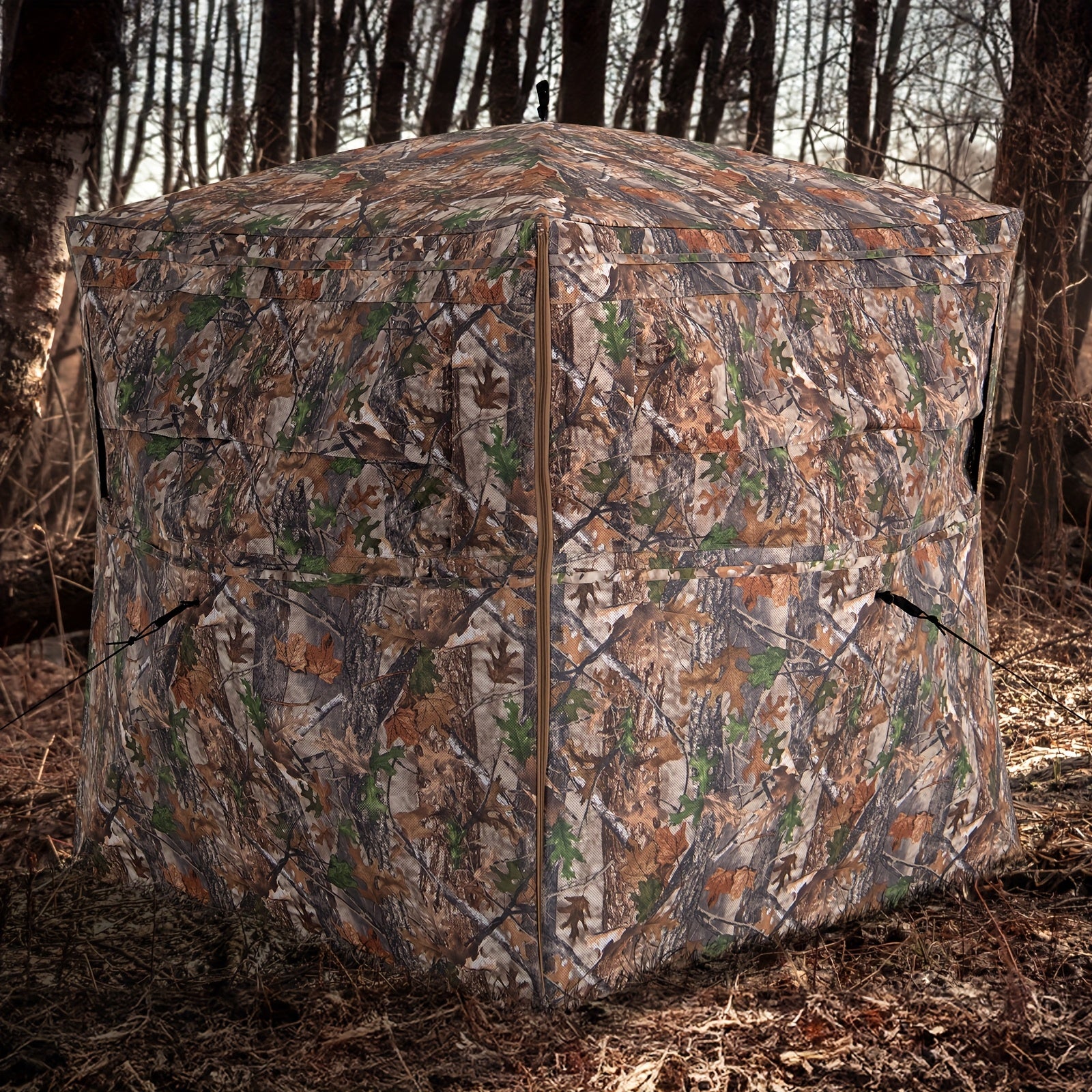 TEMU 360 Degree See-through Hunting Blind W- Full-open Door Carrying Bag