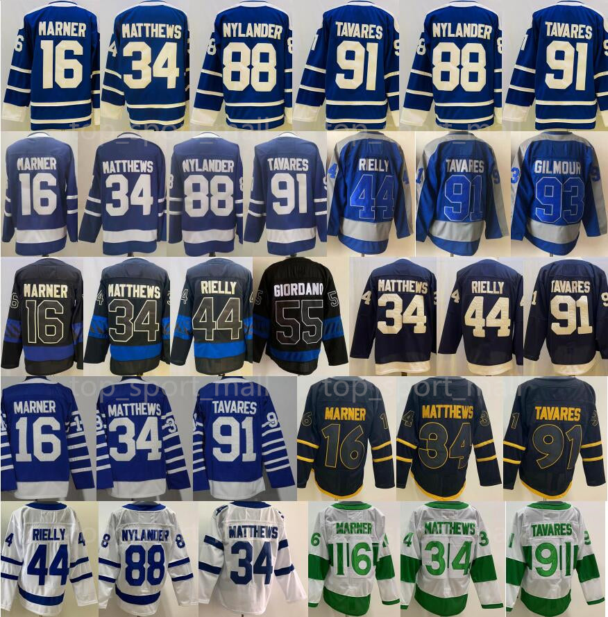 Hockey Jerseys Auston Matthews John Tavares Mitchell Marner William Nylander Morgan Rielly Blue Arenas Reverse Retro Heritage Classic Alternate Reve