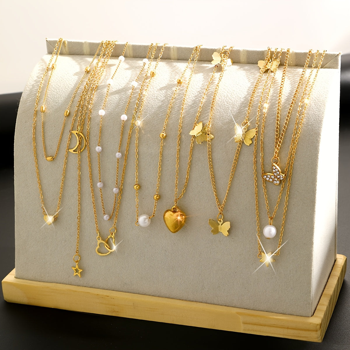 TEMU 10pcs Necklace Set Accents, Alloy , & Pendants, For , , Parties, Dates & 's Day