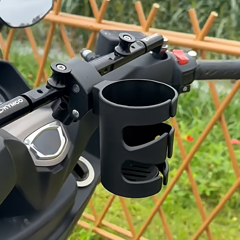 TEMU 1pc Universal Stroller Cup Holder, Adjustable Bike Drink Holder, Beverage Rack For Bicycles, Electric Bikes, – Essential Rider Accessory, Fits