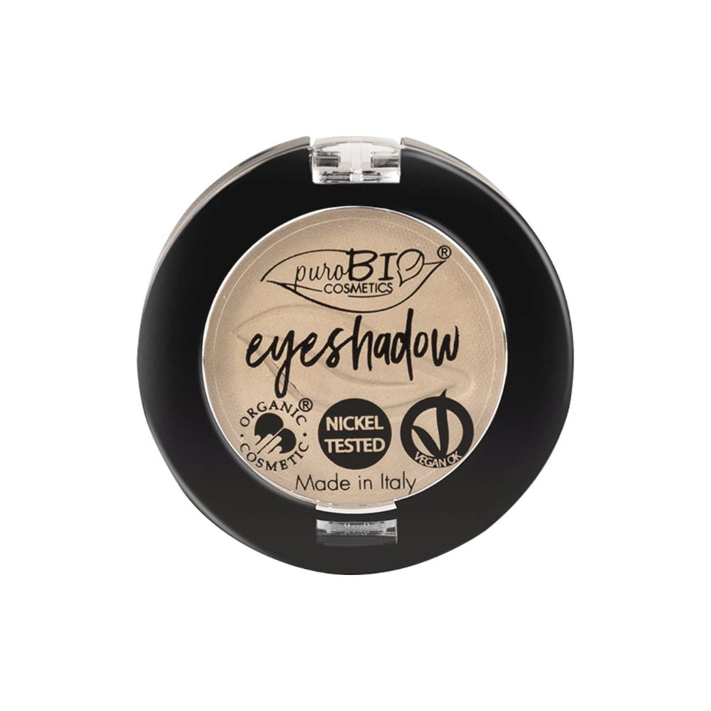 Purobio Cosmetics Compact Eyeshadow, 02 Dove Grey (matt) (2,50 g)