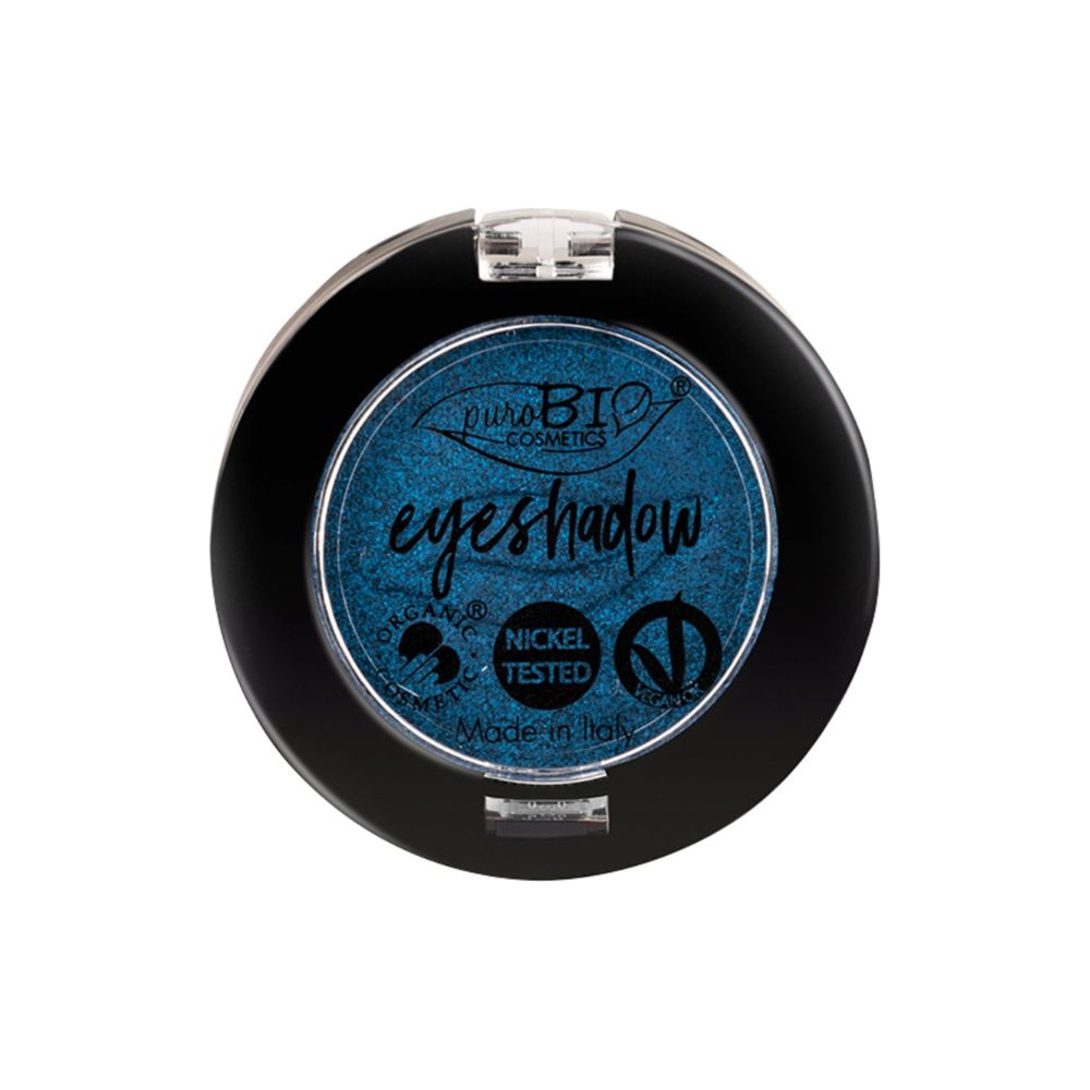 Purobio cosmetics Compact Eyeshadow, 07 Blau (schimmernd) (2,50 g)