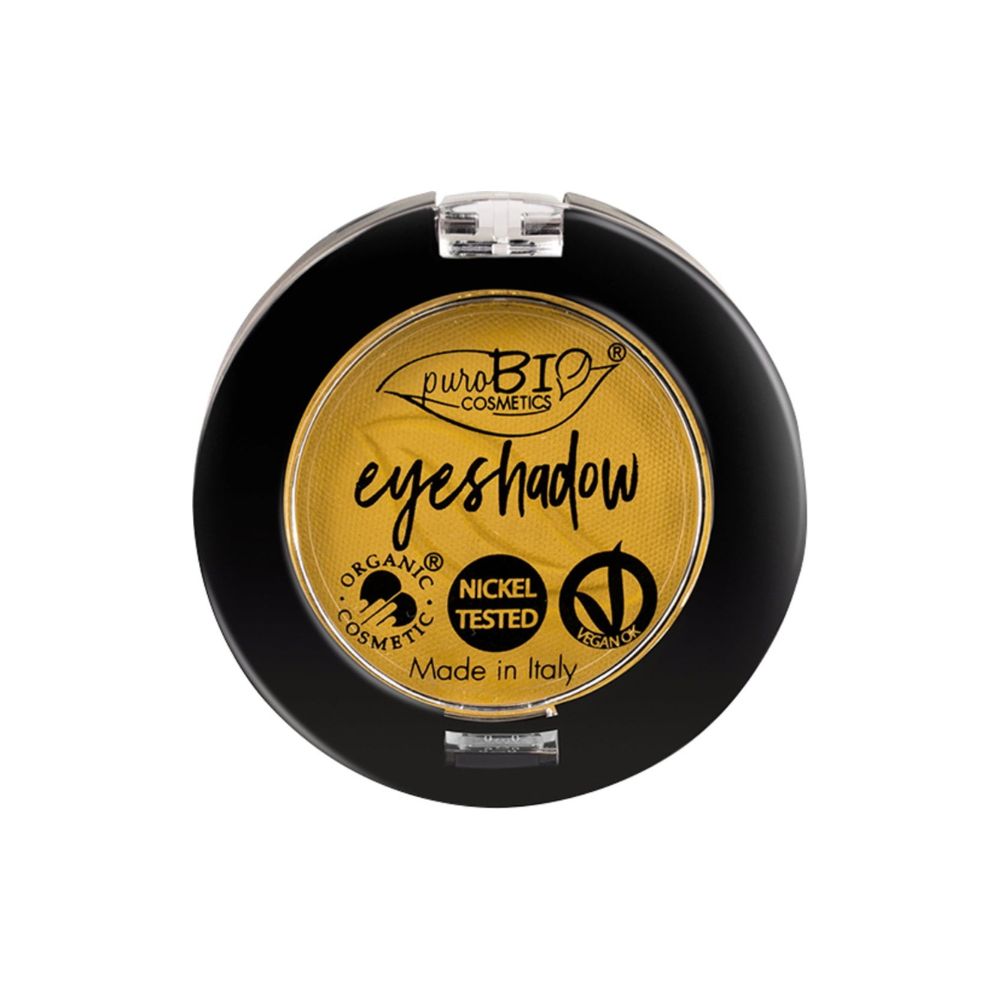 Purobio kosmetyki Compact Eyeshadow, 18 Indian Yellow (matowy) (2,50 g)