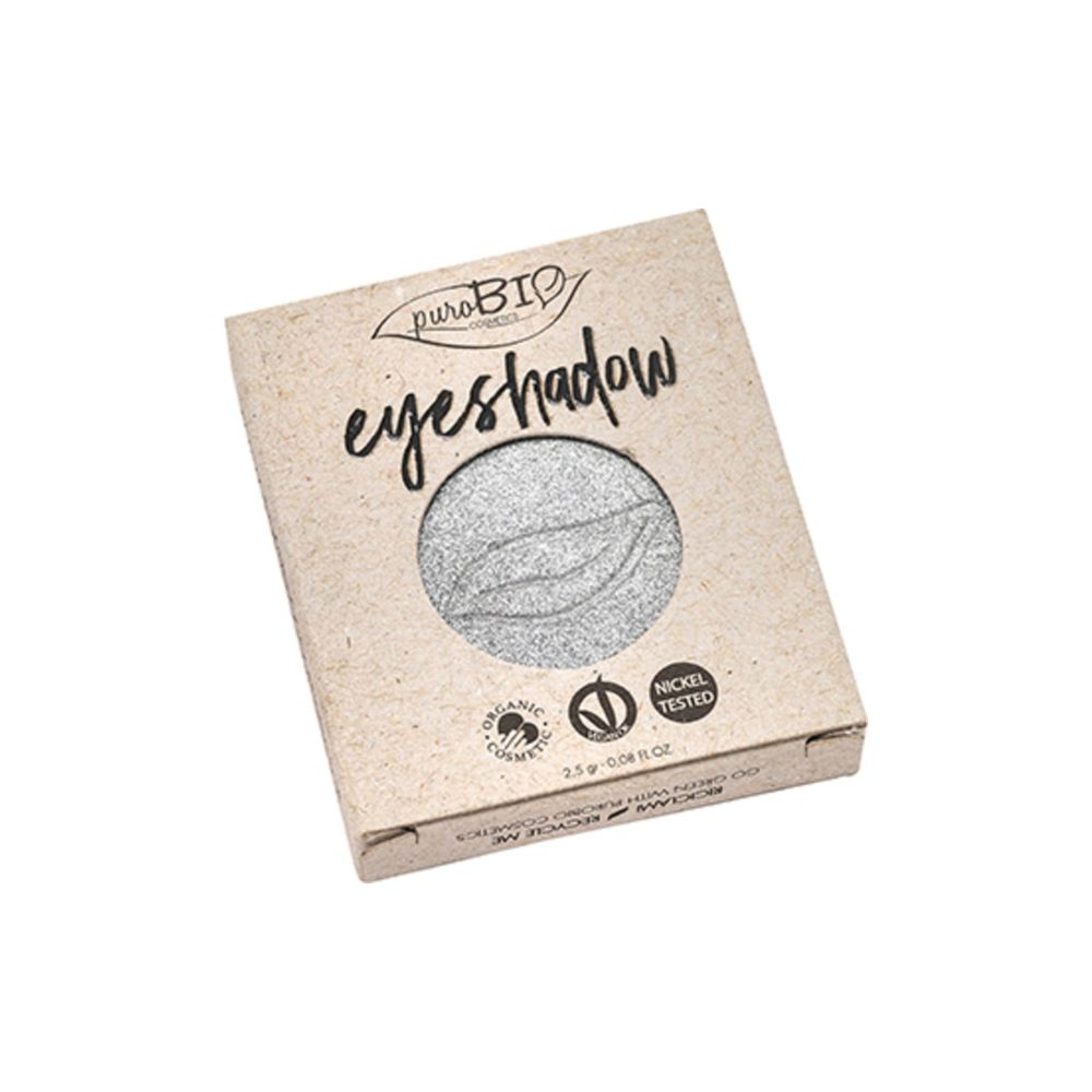 Purobio kosmetyki Compact Eyeshadow, 23 Silver (połysk) (2,50 g)