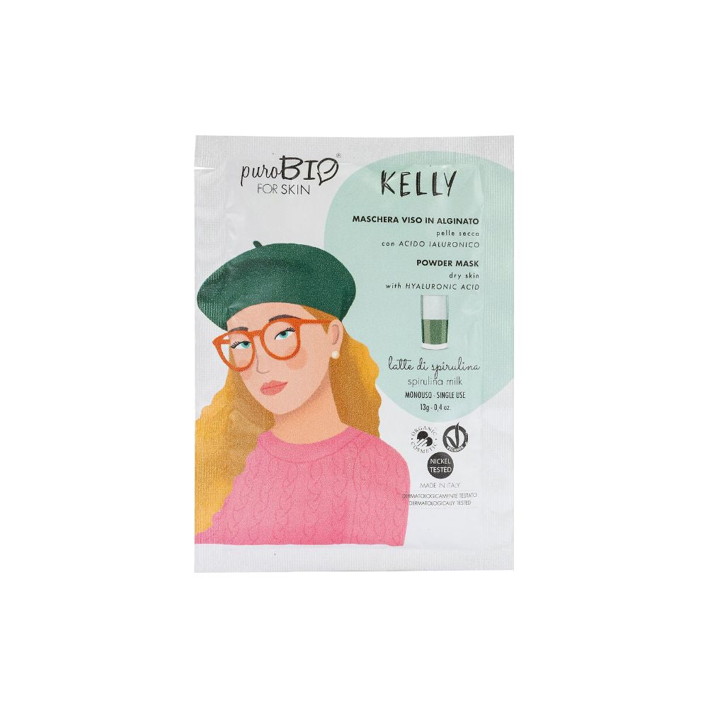 Purobio kosmetyki forSKIN Kelly Alginate Face Mask for Dry Skin - Anniversary2019, 09 Spirulina Milk (13 g)