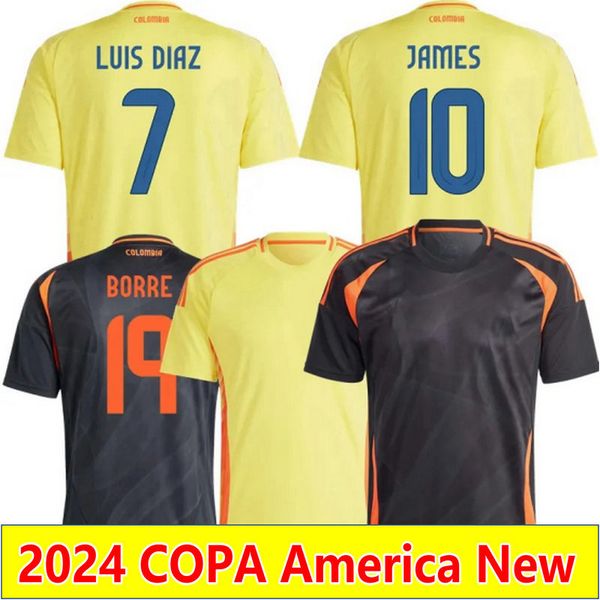 2024 LUIS DIAZ ColOMbiA soccer jerseys 24 25 home away cOLuMbIaS football shirts CORDOBA JAMES maillot foot BORRE J. LERMA ARIAS jersey came