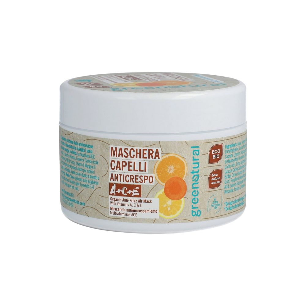Greenatural Masque capillaire anti-frisottis multivitaminé ACE 200 ml