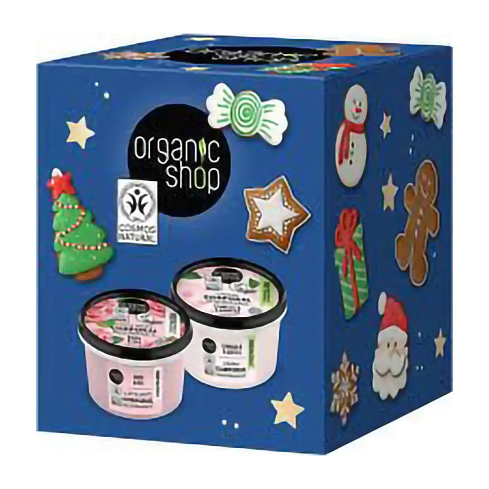 Organic Shop Coffret cadeau gommage à la rose et crème pour le corps au camélia