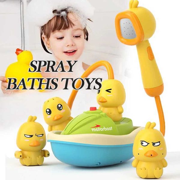 Baby Bath Toys Cute bathroom toys baby duck electric water spray bathroom bubble machine bathroom toys baby shower CL250113