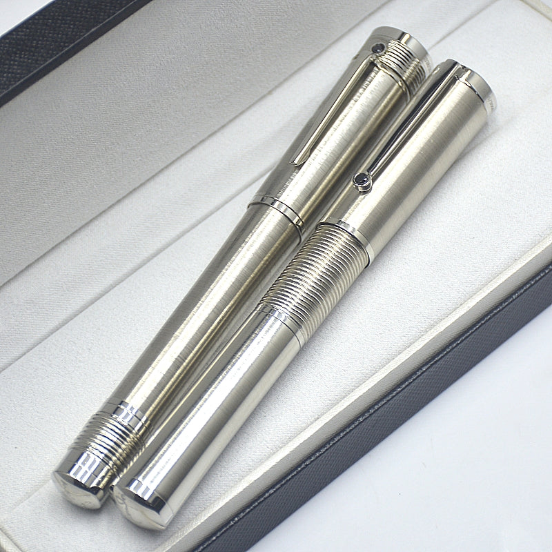 Limited Edition Gandhi Signature Rollerball Pen Titanium Thick Office Writing Ink Fountain Pens With Serial Number And Diamond 0680-3000