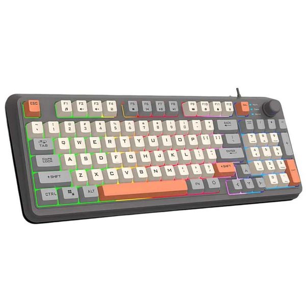 Keyboards K82 gaming keyboard 94 key mechanical wired computer keyboard with RGB backlit keyboard suitable for laptops and tablets CL250110