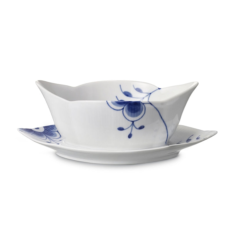 Royal Copenhagen Blue Fluted Mega Sauce Boat, 9