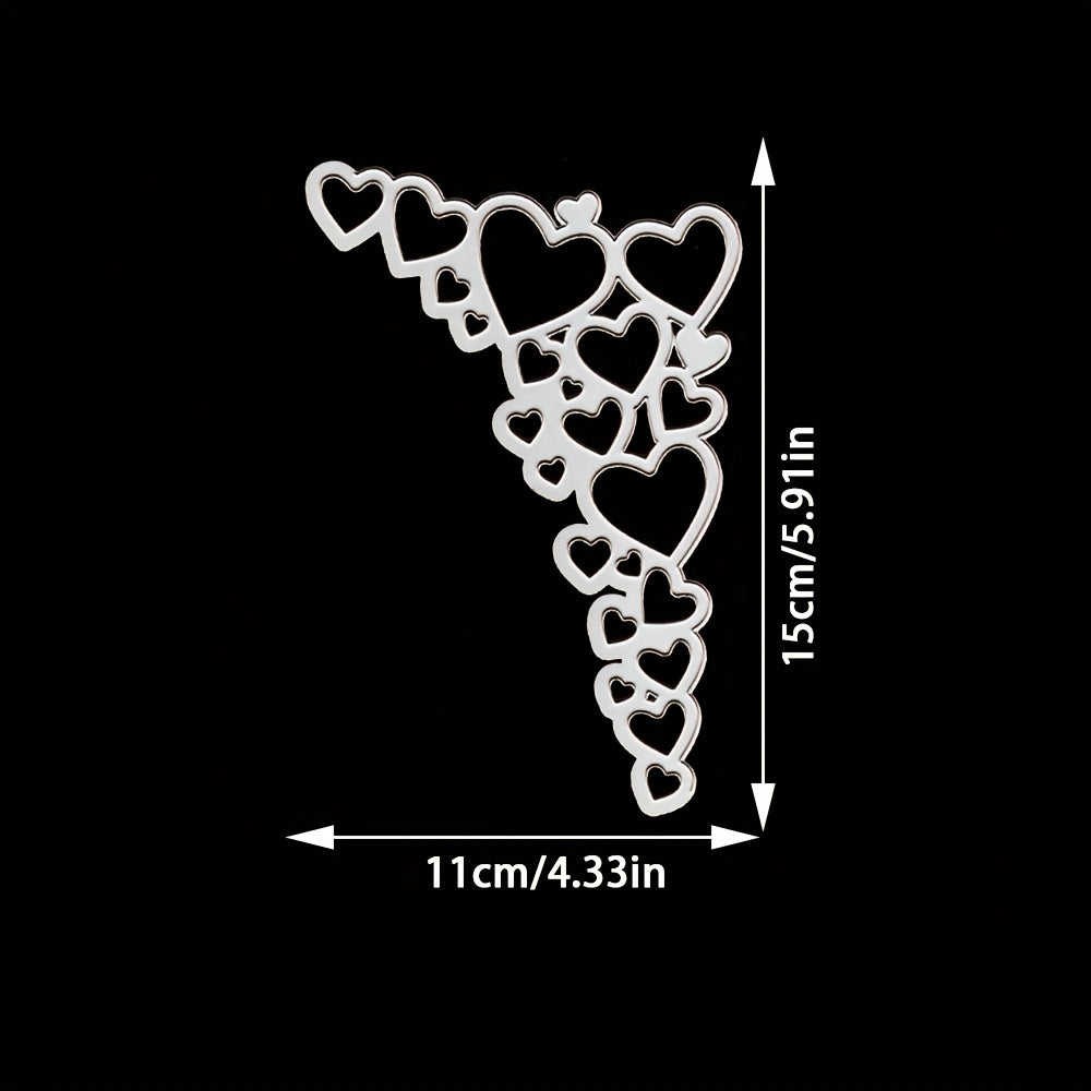 TEMU 1pc Love Card Label Metal Stencil, Diy Scrapbooking Embossing Die Cut, Handmade Greeting Card Making Metal Cutting Dies, Gift Card Making Tools