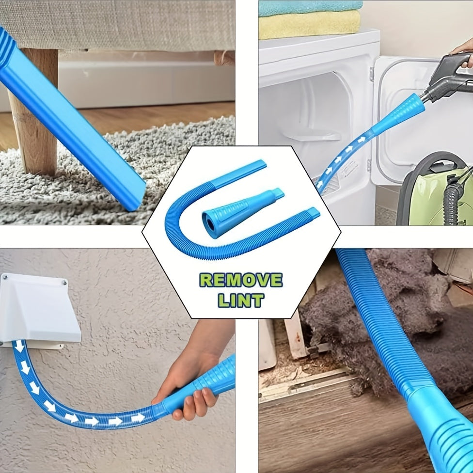TEMU Dryer Vent Cleaner Kit With Vacuum Attachment - Multi-attachment System For Lint Removal, Flexible Hose & Power Washer Compatible, Design, No
