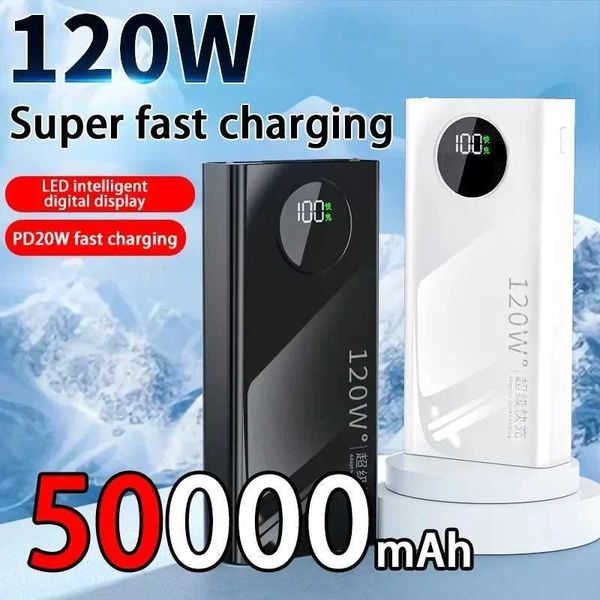 120W power pack fast charging 50000mAh capacity portable power bank external battery suitable for iPhone Xiai Y241104