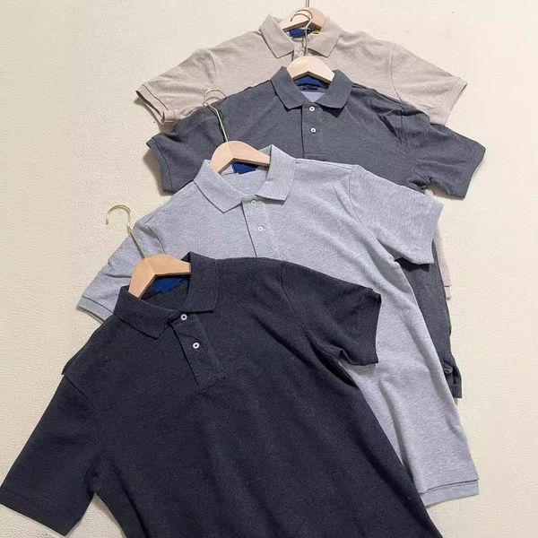 Pony Embroidered Ralp Mens T-Shirts High Quality Mens Laurens Polo Shirt Short Sleeved T-shirt Lapel Collar Pure Cotton Top Men Short Sleeve