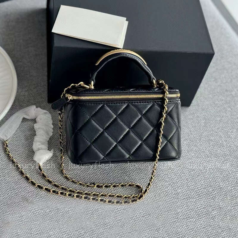 Women Crossbody Bags Designer Shoulder Bag Vanity Lipstick Cosmetic Bag Case Purse Burgundy Chain Lady Handbags Mirror