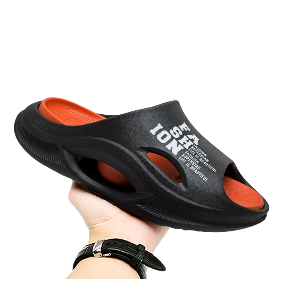 New Men&#039;s Slippers Indoor Outdoor Sandals Beach Comfortable Soft Slides 2024 Men Casual Shoes Flip-flops Home Slippers Sandals