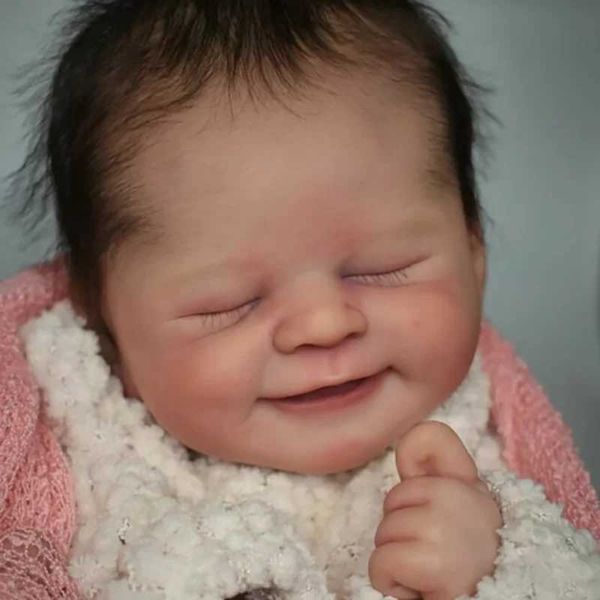 Dolls 21Inch toy Kit Alisha Popular Sweet Face Smiling Baby with COA Lifeike Fresh Color Soft Touch Unfinished DIY Doll PartsL24731