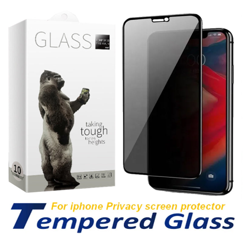 privacy tempered Glass Screen Protector For iPhone 16 15 14 Pro Max 13 mini 12 11 XR XS X 8 7 Plus S25 S24 2.5D 9H Screen Protector