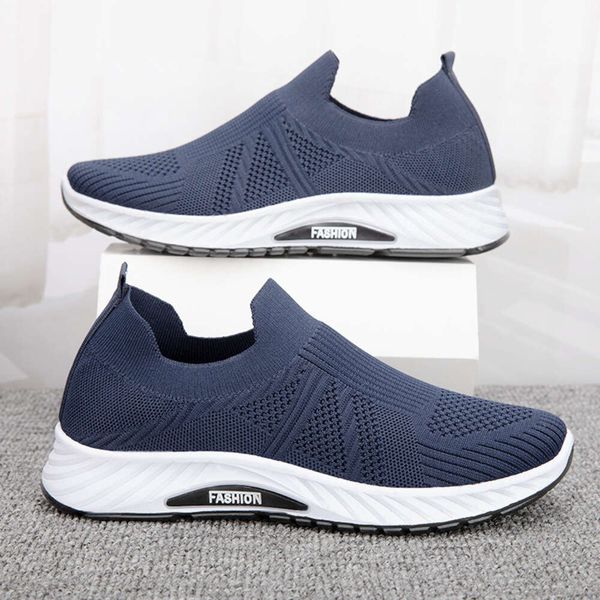 Mens Casual Slip On Breathable Walking Sneakers Tennis Male Lightweight Flats Shoes Fashion Loafers dhshoesw