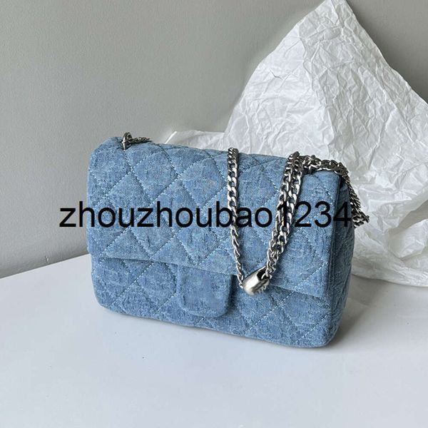 channelhandbag chanal handbag Classic Mini Womens Flap Denim Camellia Bags With Heart Love Crush Beads Valentine Collection Silver Metal Har