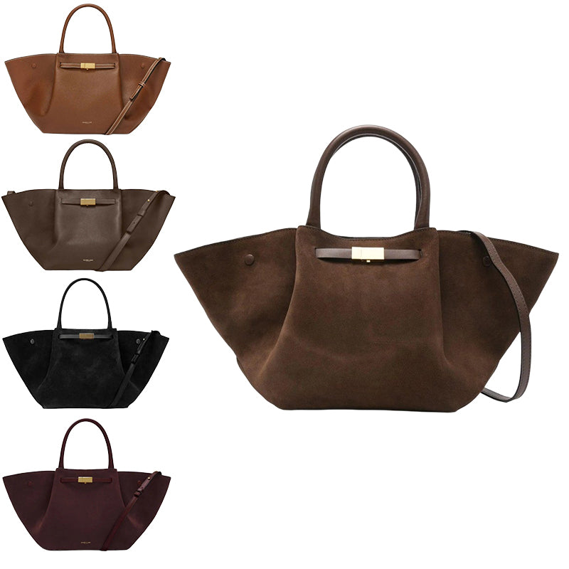 Designer bag suede bag handbag luxury bag hobos bag large capacity elegant high-quality suitable for daily commuting can be carried by hand or worn