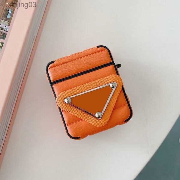 Headphone PD Accessories Designer Airpods Cases Leather For Airpods3 Pro 2 1 High Quality Fashion Bluetooth Earphone Case Airpod xinjing03