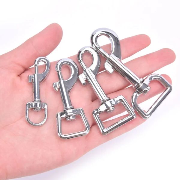 1pc Small Dog Collar Leash Metal Buckle Hardware Sets Durable Cat Lead Straps Swivel Trigger Snap Hook Diy Pet Accessories