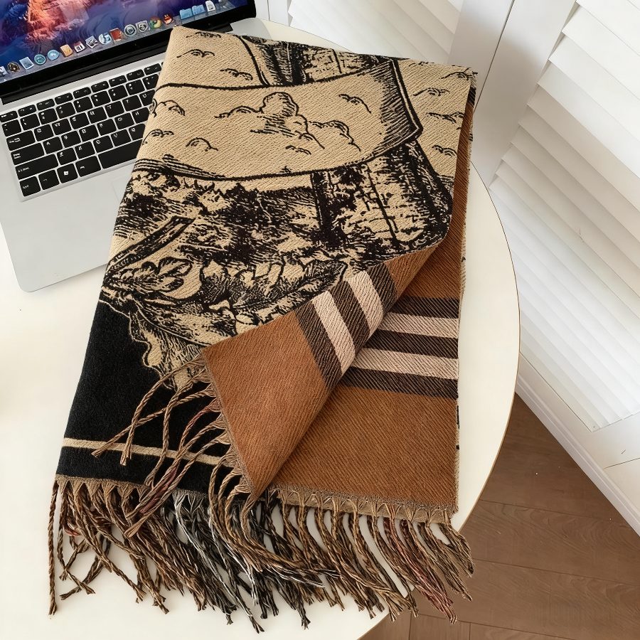 Classic Plaid Luxury Designer Scarf 100% Cashmere Tassel Designers Scarves Scarfs Shawl Sciarpa For Winter Womens and Mens
