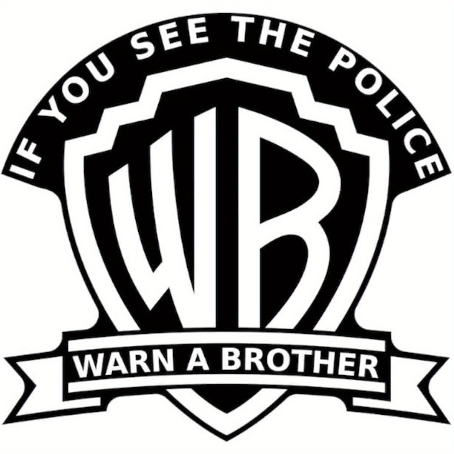 TEMU See A Brother Funny Decal Vinyl Sticker|cars Trucks Walls Laptop| Black | 5.5 X 5.2 In |duc2232