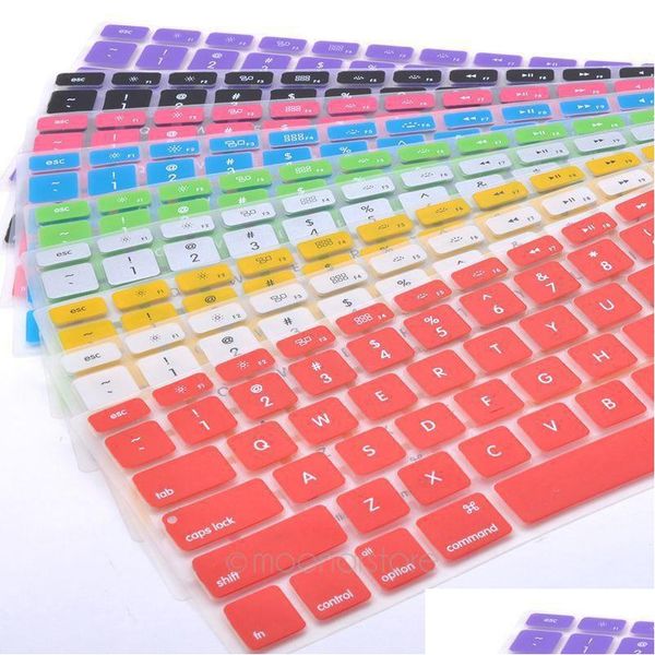 Keyboard Covers Laptop Sile Ers Protector Skin For Book Air Pro 11-12-13.3-15.4-17 Inch Soft Uter Accessories Drop Delivery Computers Otk7D
