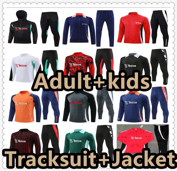 23 24 25 tracksuit football jerseys training suit jersey soccer shirts jacket maillot survetement foot futbol chandal jogging 2023 2024 2025