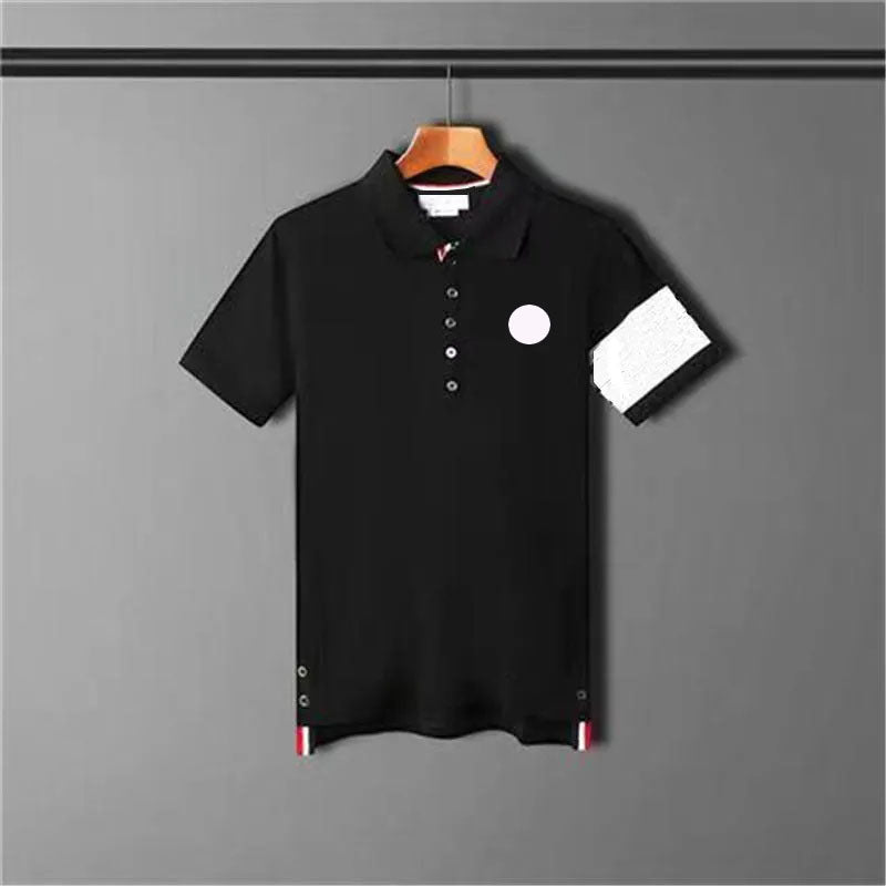 Man Polos Shirts Summer Classics T Shirt Tees Designer Polo Neck Striped Short Sleeves Tees Tops M-4XL