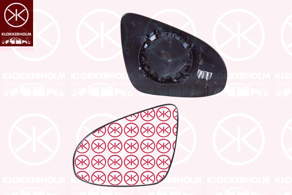 Mirror Glass, exterior mirror KLOKKERHOLM 81021064