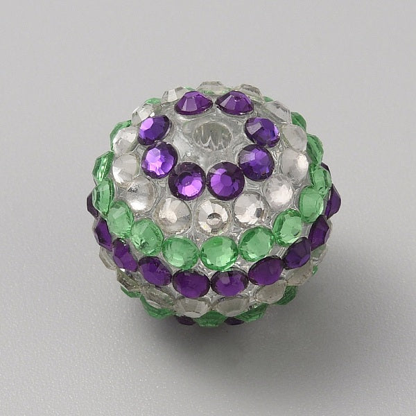 Perles en résine à gros strass et bubblegum sur le thème de Pâques