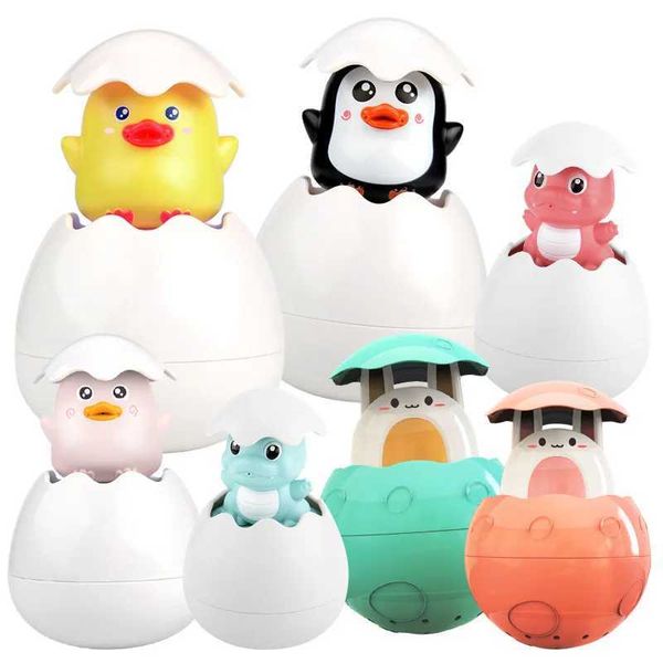 Kids Bath Toys Baby Cute Duck Penguin Egg Water Spray Sprinkler Bathroom Sprinkling Toy Beach Shower Swimming Toddler Toys GiftC250121