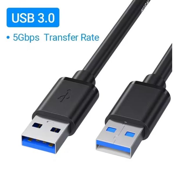 USB 3.0 Extension Cable USB A Male To Male High Speed Data Transfer Cord for Radiator Keyboard Hard Disk Printer Extender