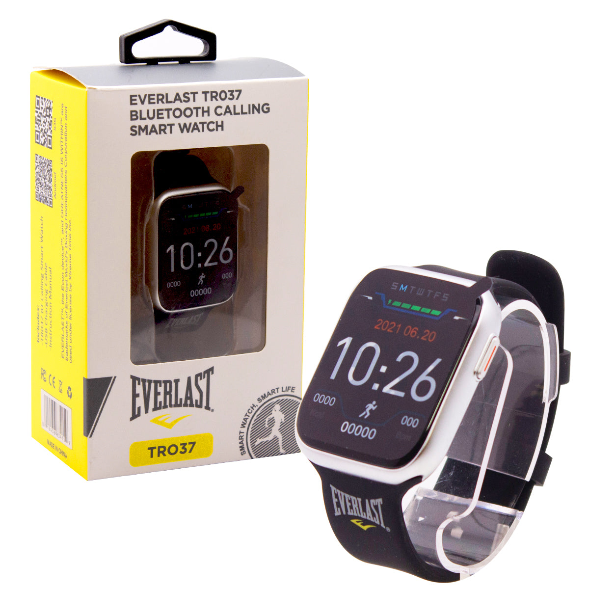 Everlast® TR037 Bluetooth Calling Smartwatch - Black