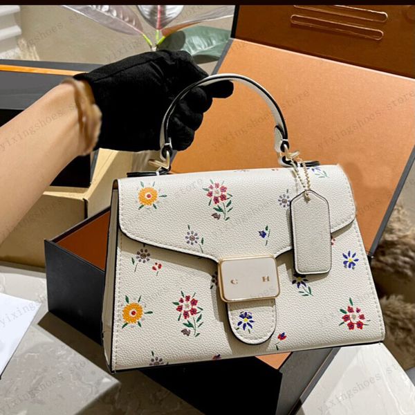 Flowers Pattern Handbag Tiger Spot Shoulder Bag Leather Art Totes Classic Crossbody Bag Fashion Designer Bag Wallet