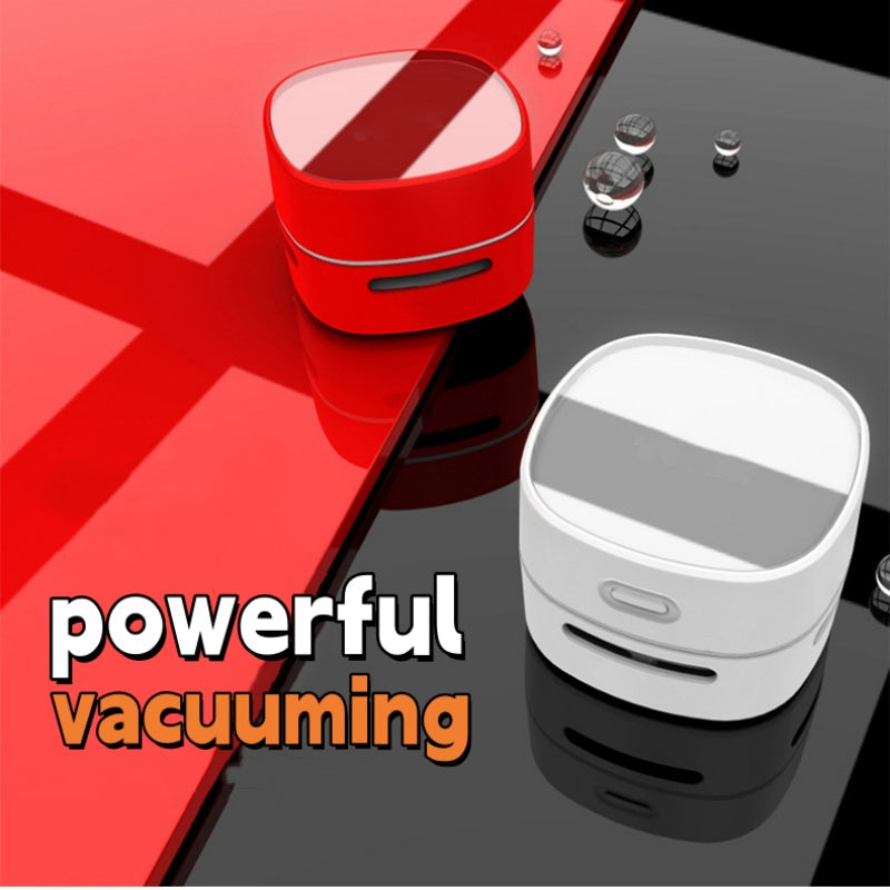 The cordless handheld vacuum cleaner is portable for home use, making desktop cleaning easier and sweeping away eraser crumbs