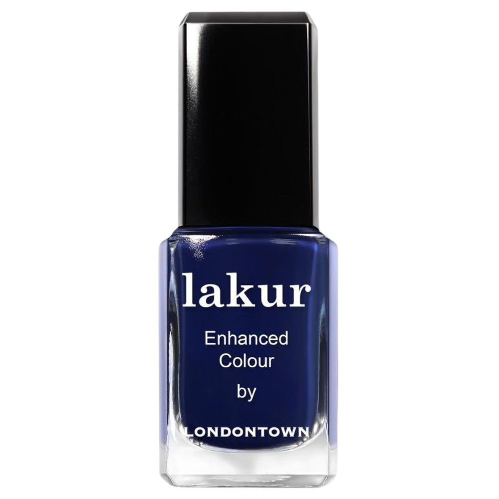 Lakur - Enhanced Colour Nail Polish - Buckingham Blue (deep creme navy blue)