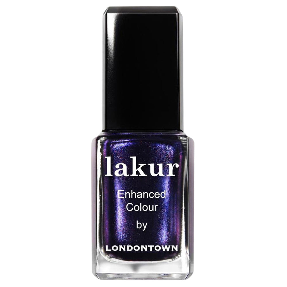 Lakur - Enhanced Colour Nail Polish - Black Thorn (moody midnight purple)