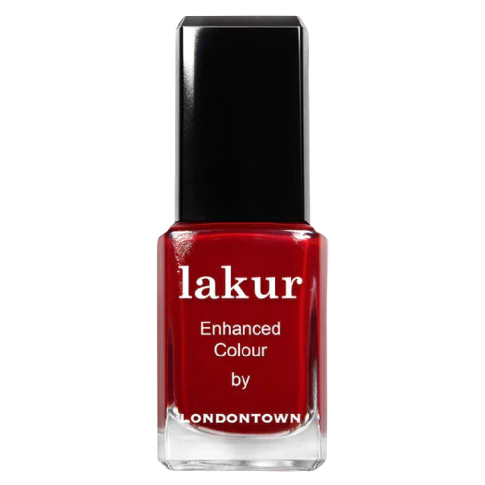 Lakur - Enhanced Colour Nail Polish - Vendetta (deep scarlet red)